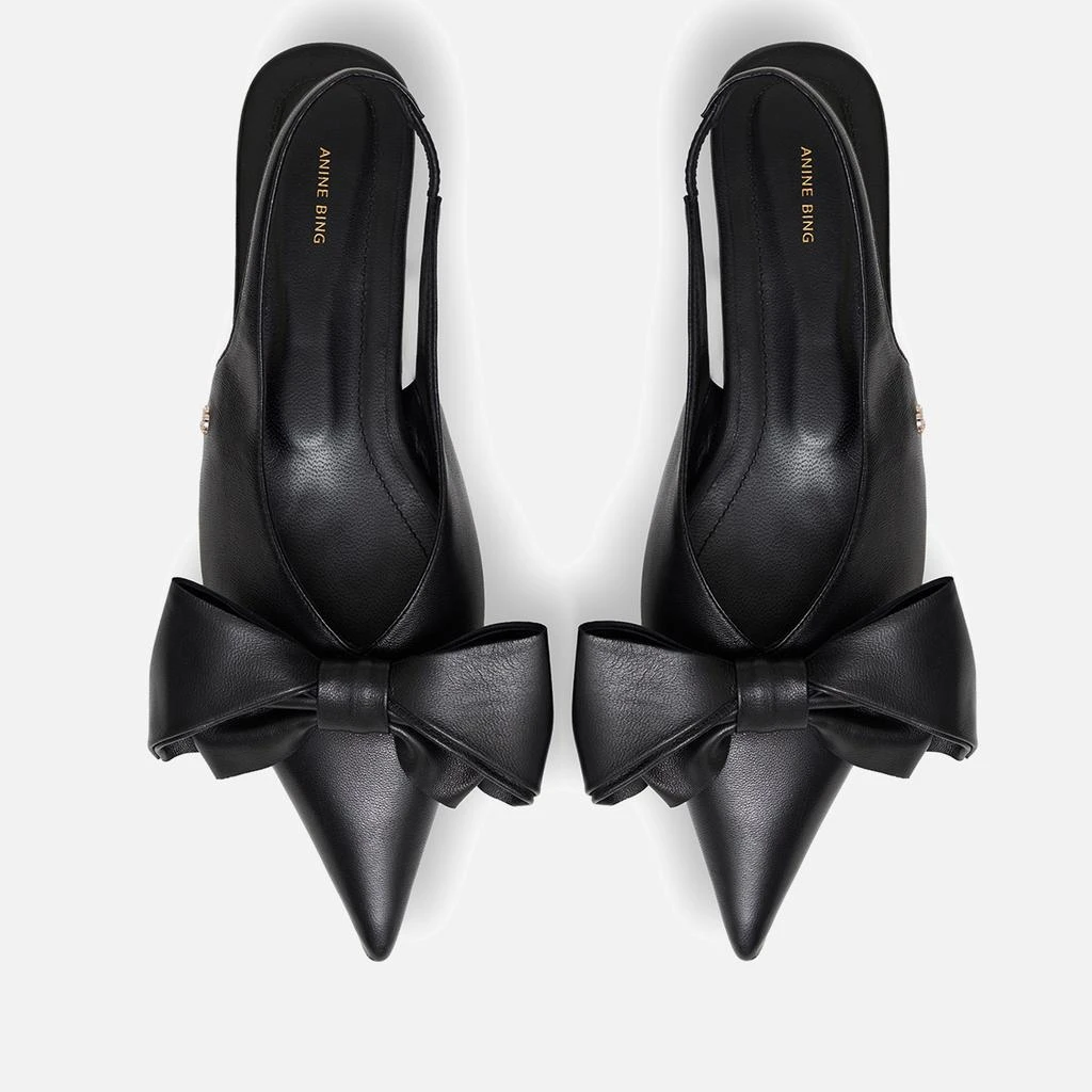 ANINE BING Women's Nina Slingback Leather Pumps 3