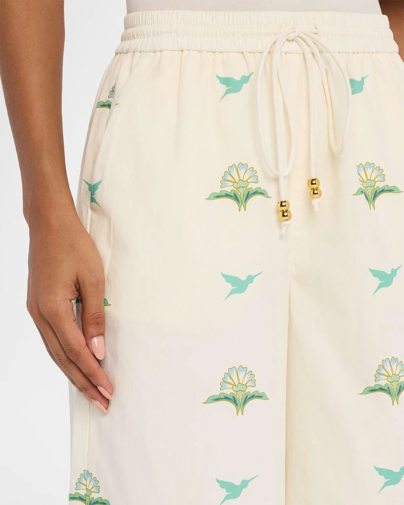 Mestiza New York Cortez Embroidered Wide-Leg Cotton Pants 5
