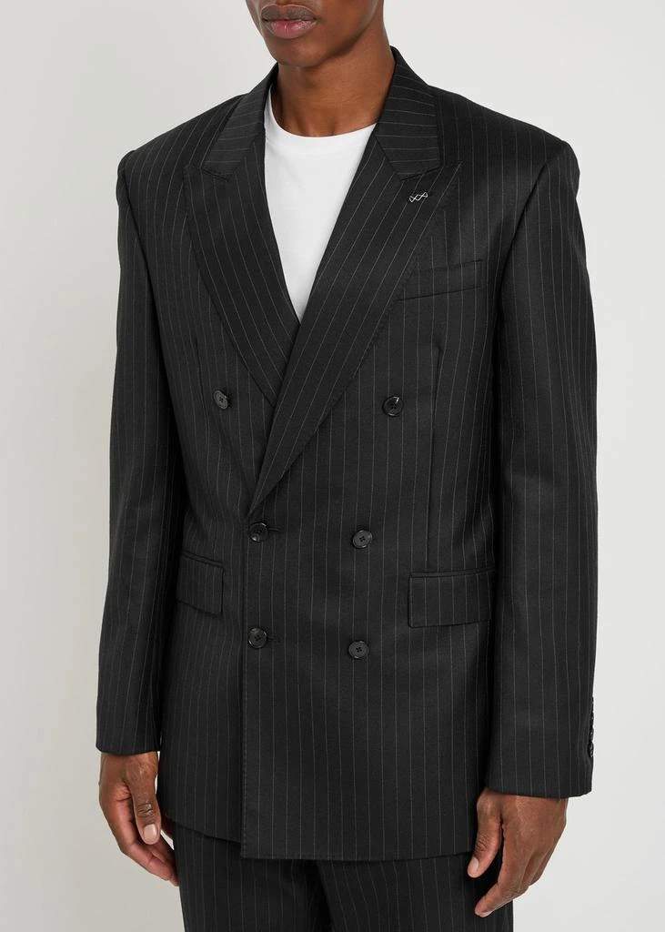 Givenchy Pinstripe double-breasted wool blazer 2