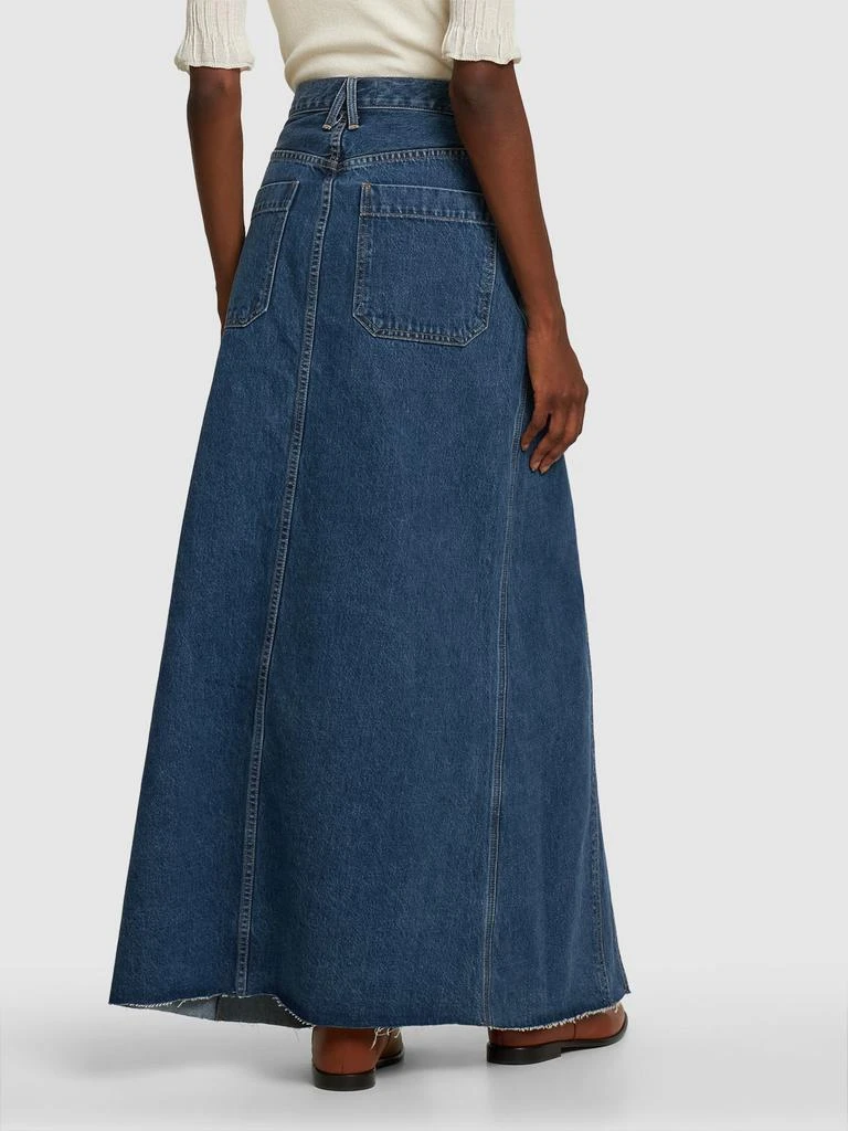 SLVRLAKE Worker Cotton Denim Maxi Skirt 2