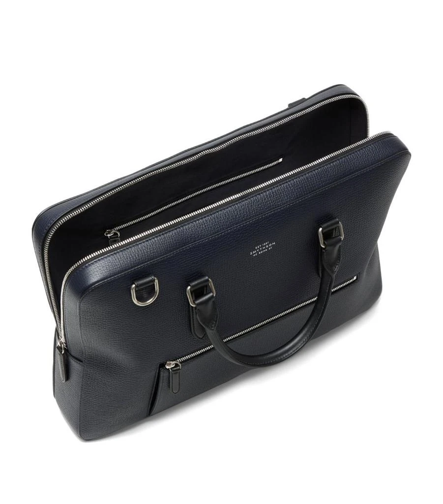 SMYTHSON Leather Slim Briefcase 4