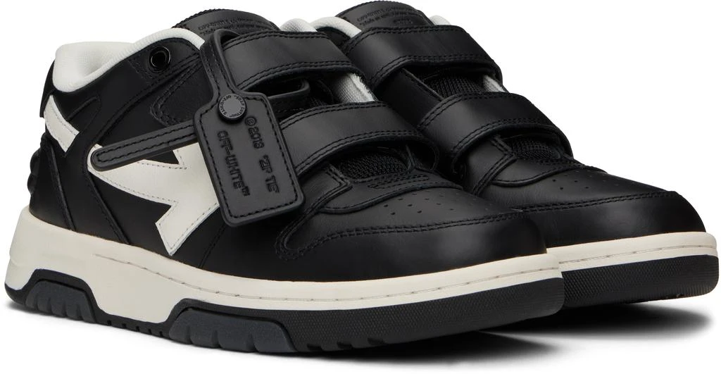 Off-White Kids Black 
White Out Of Office Straps Sneakers 4