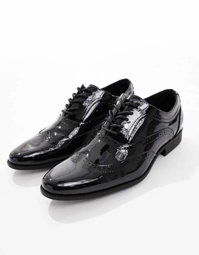 asos black dress shoes Black Oxford Shoes