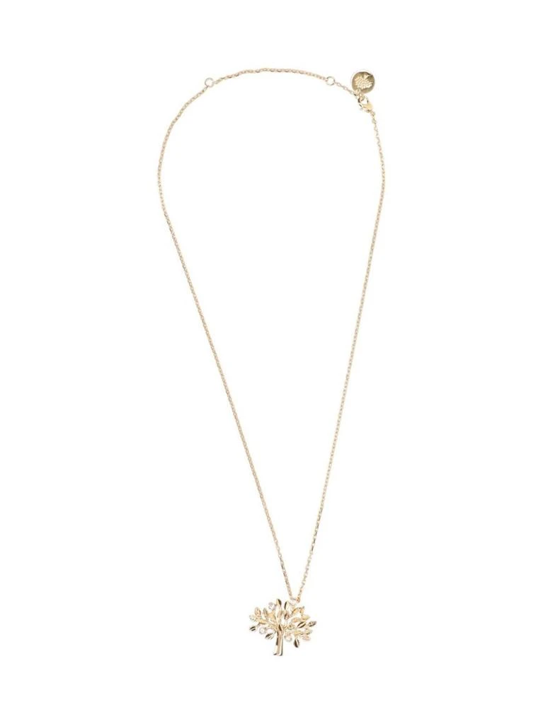 Mulberry "Tree" Necklace – Gold-Tone Brass With Crystals