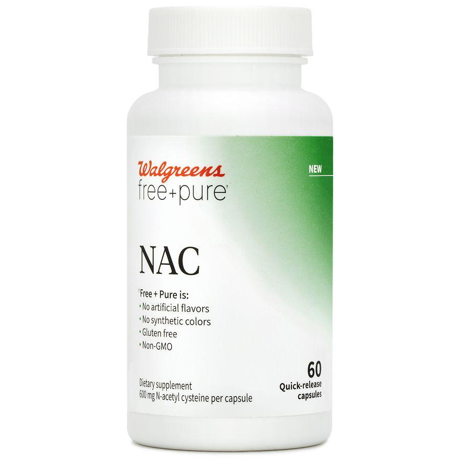 Walgreens Free & Pure N-Acetyl Capsules (60 days)
