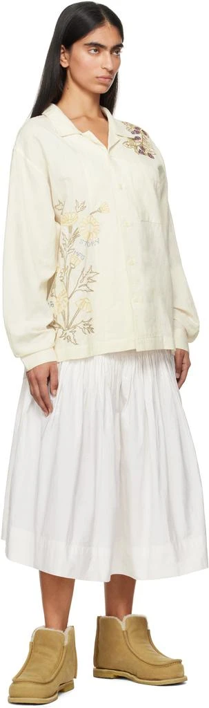 Story mfg. White Cardamine Midi Skirt 4