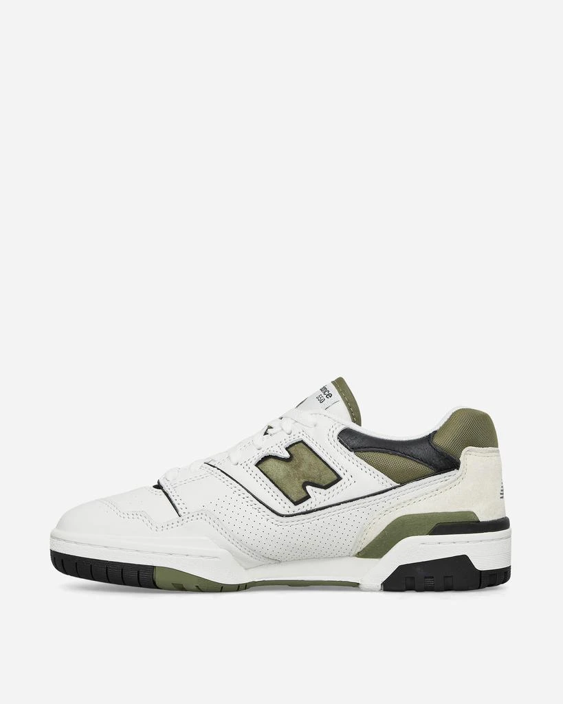 New Balance 550 Sneakers White / Dark Olivine / Black 3