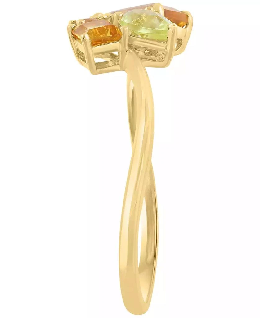 Effy Diamond Accent 
Multi Gemstones (7/8 ct. t.w.) Ring in 14k Yellow Gold 3