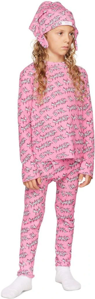 ERL Kids Pink Waffle Pants 4