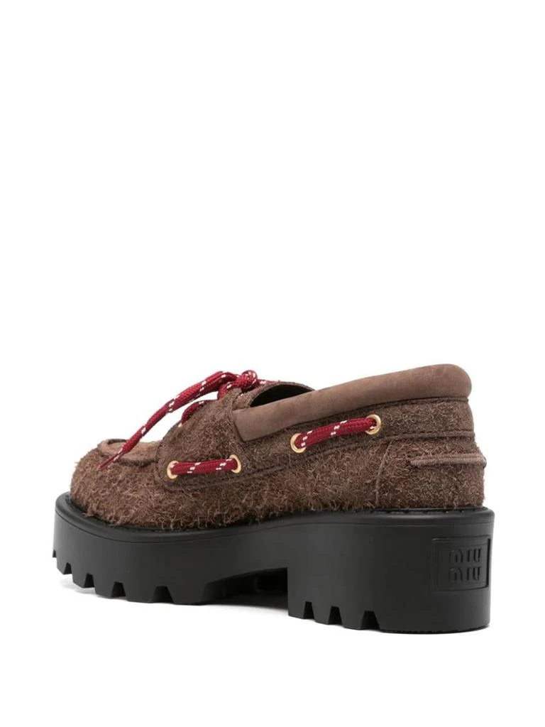 Miu Miu Miu Miu Sienna Brown Suede Loafers 3