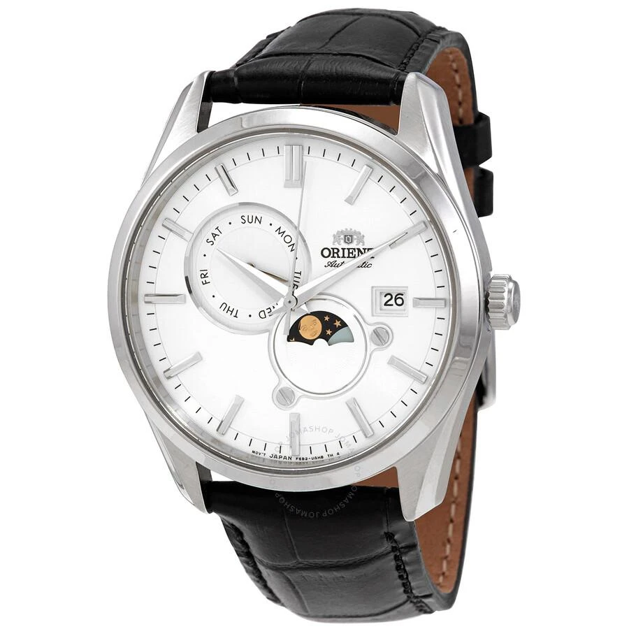 Orient Star Sun & Moon Automatic White Dial Men's Watch RA-AK0310S10B 1