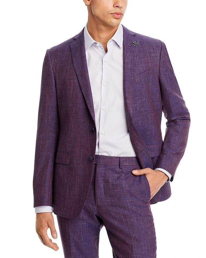 John Varvatos Tonal Wool & Linen Melange Slim Fit Suit Jacket 1
