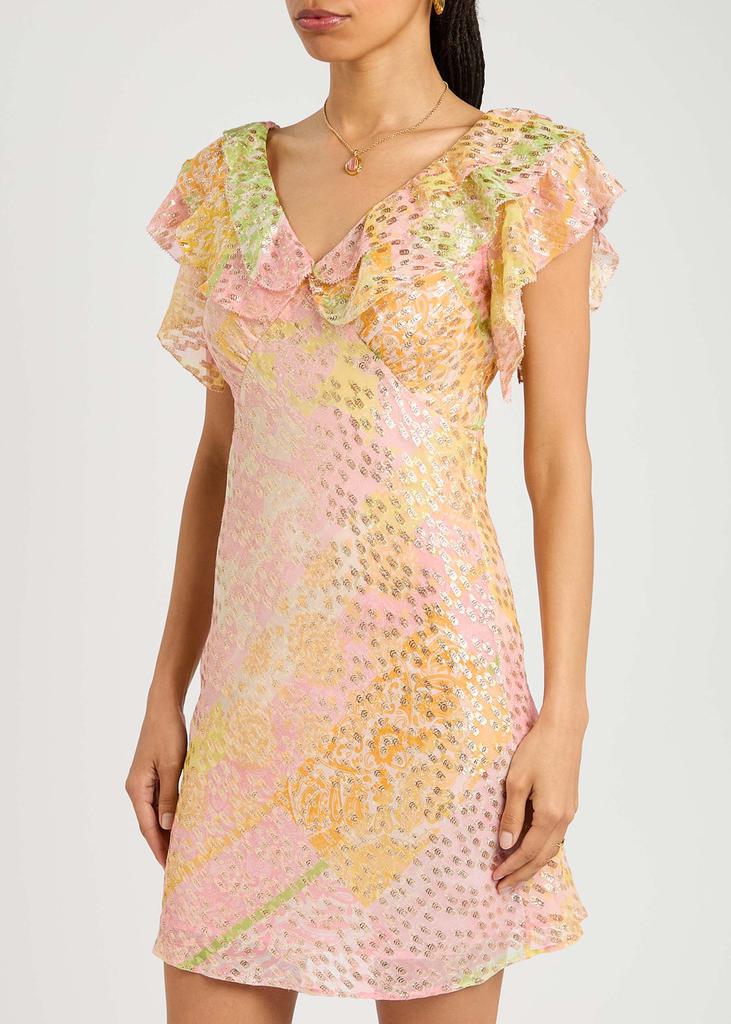 NEVER FULLY DRESSED Tilda printed chiffon mini dress