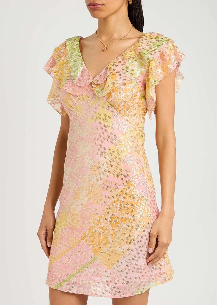NEVER FULLY DRESSED Tilda printed chiffon mini dress 2