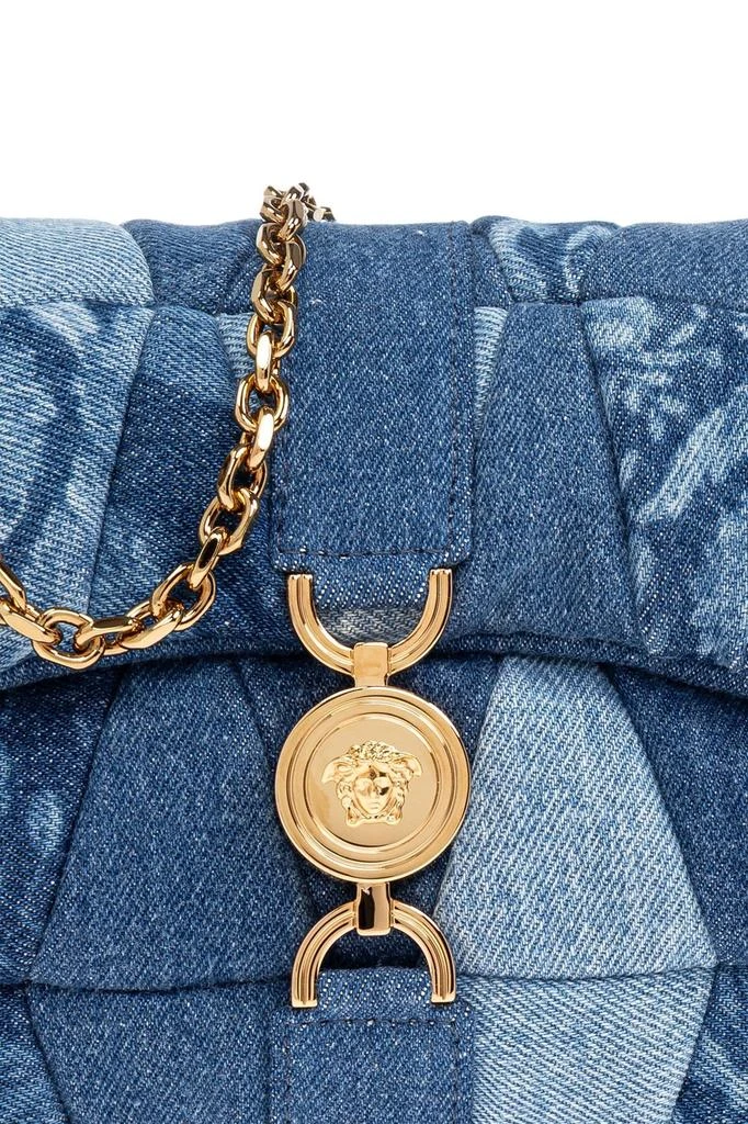 Versace Versace Quilted Denim Shoulder Bag 5