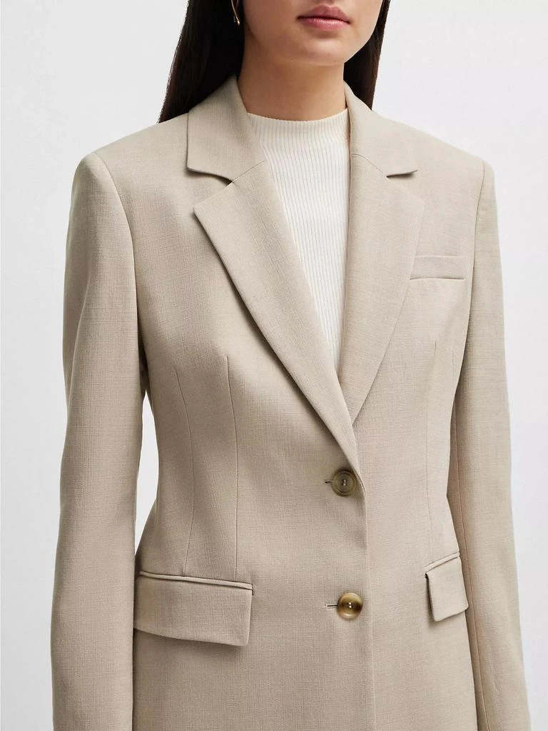 BOSS Single-Breasted Jacket in Stretch Fabric 5