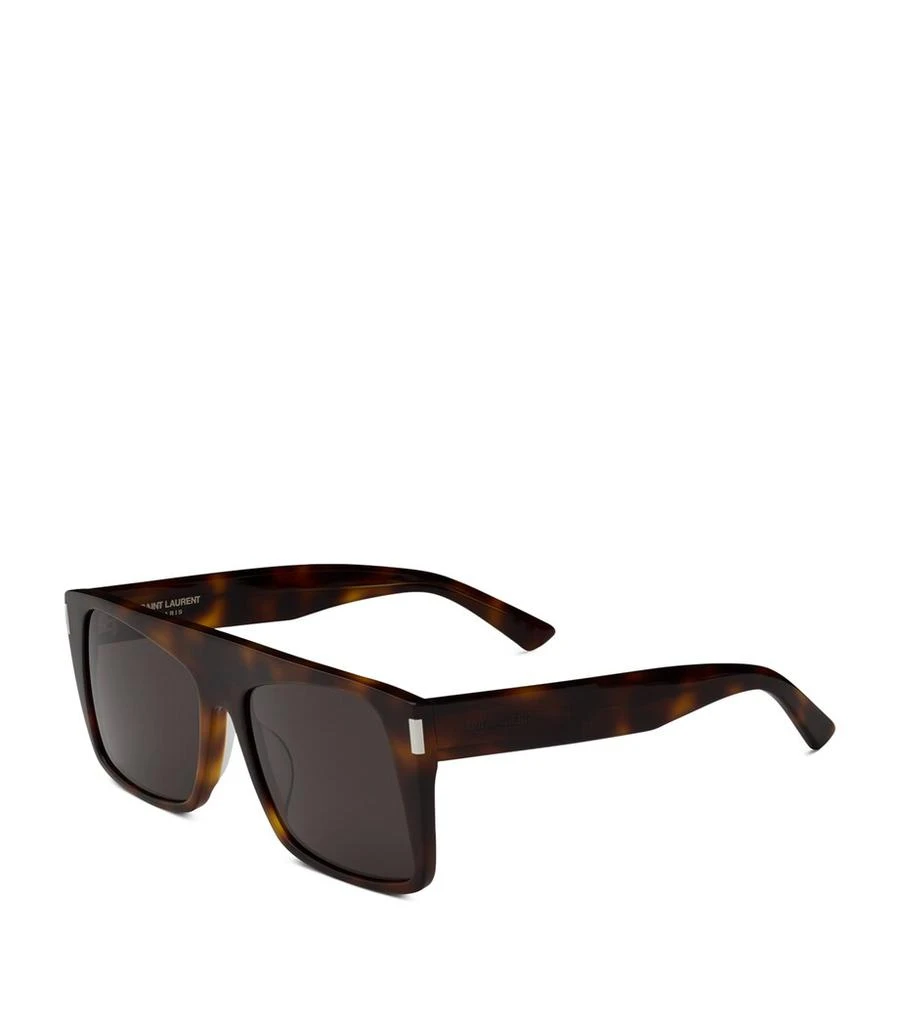 Yves Saint Laurent Tortoiseshell Oversized Square Sunglasses 2
