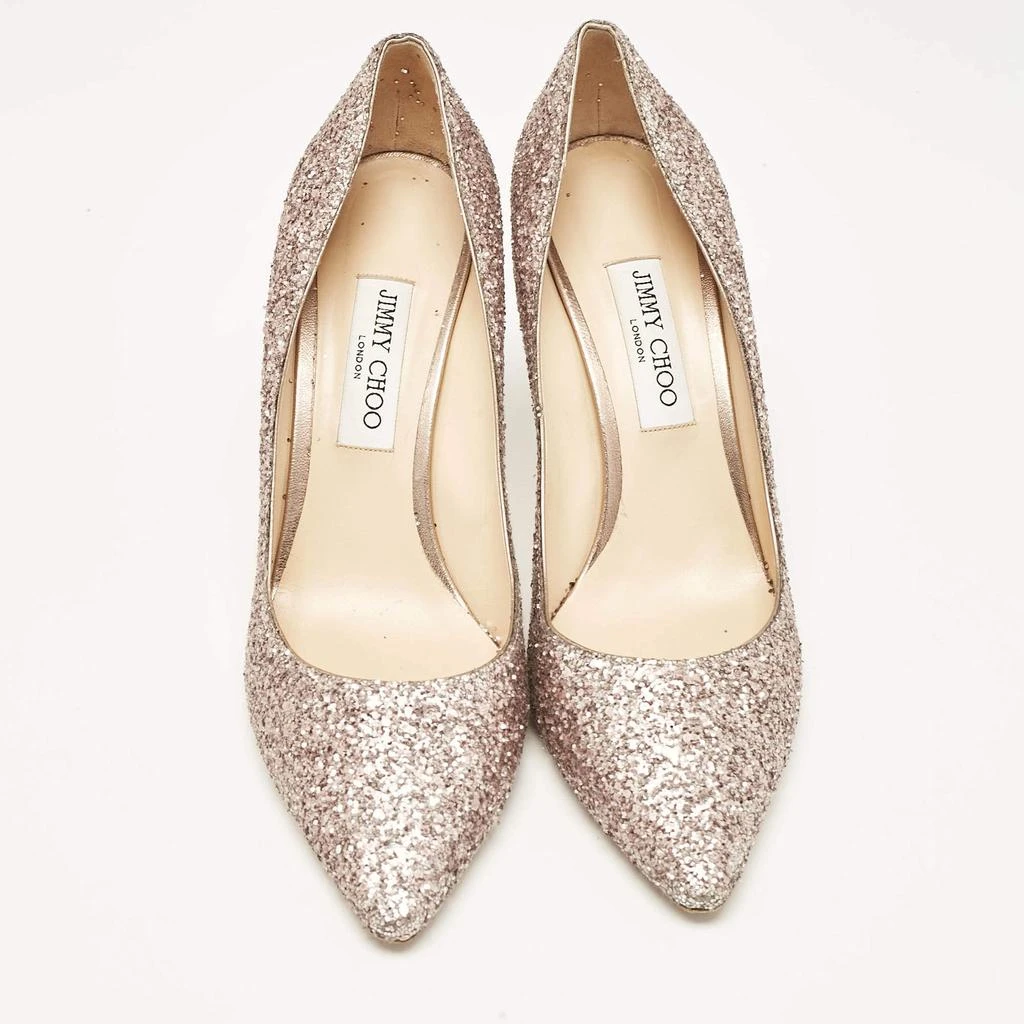 Jimmy Choo Jimmy Choo Rose Gold Glitter Romy Pumps Size 42 3