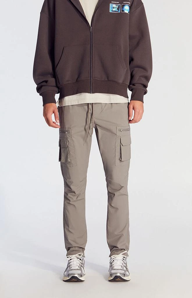 PacSun Stretch Gray Slim Cargo Pants 2