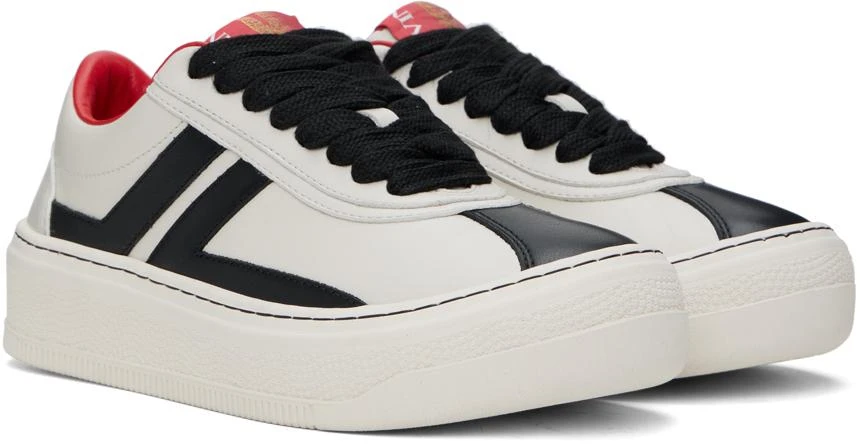 Lanvin Black & Off-White Future Edition Cash Sneakers 4