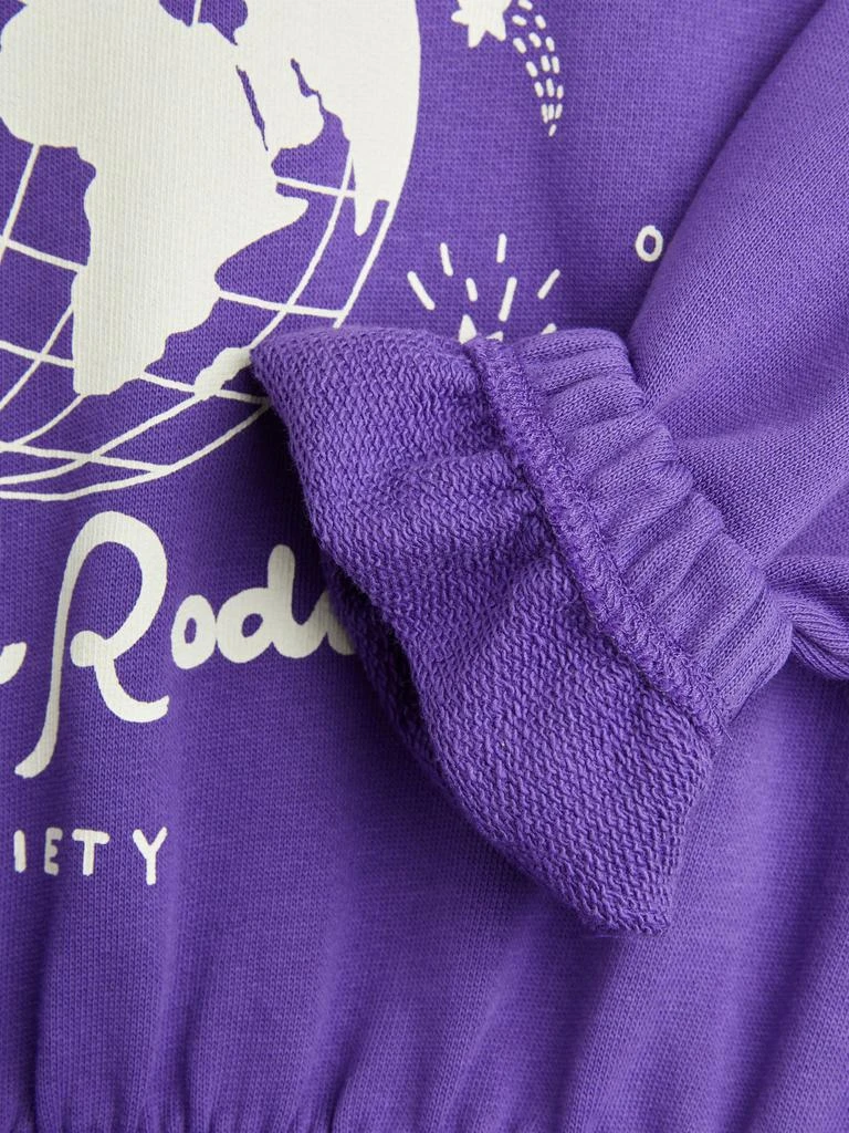 Mini Rodini Mini Rodini Girls Society Sweater Dress in Purple 5