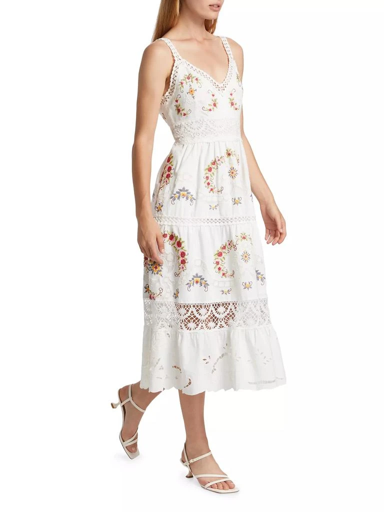 Sea Edwina Embroidered Cotton Midi-Dress 4