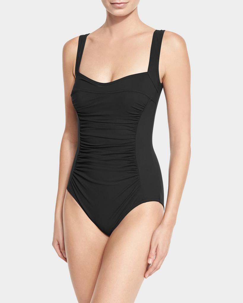 Karla Colletto Ruch-Front Underwire One-Piece Swimsuit