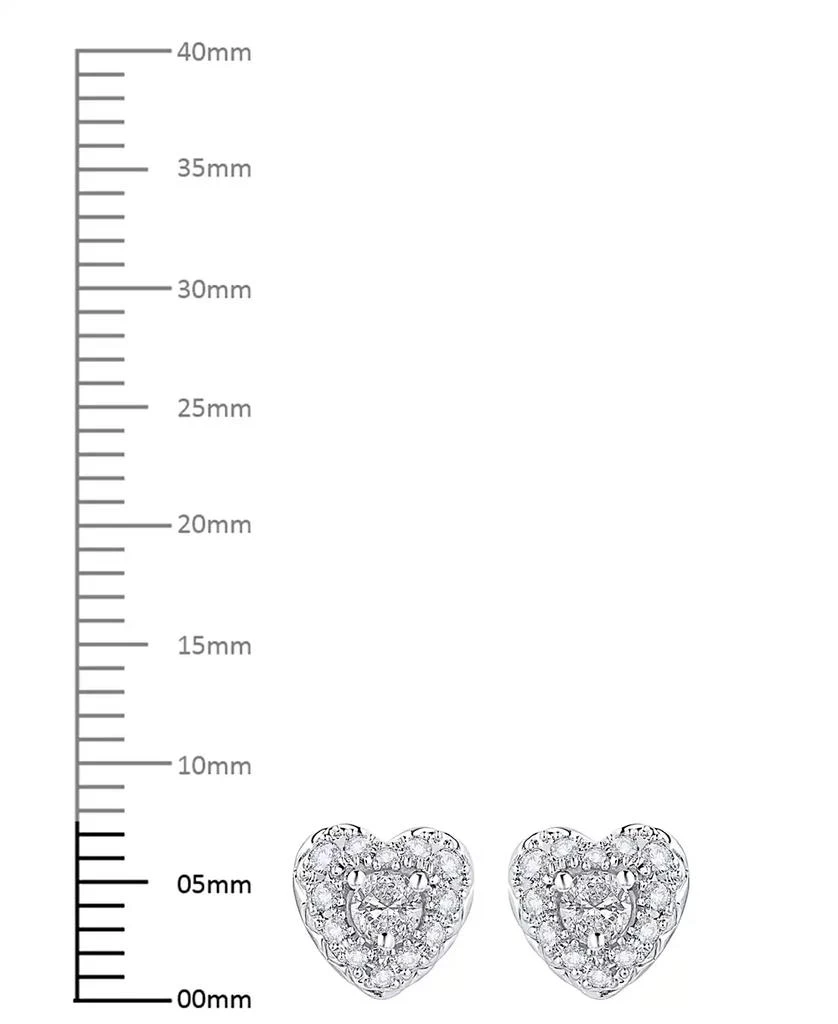 Macy
s Diamond Heart Shape Halo Stud Earrings (1/2 ct. t.w.) in 10k White Gold 3