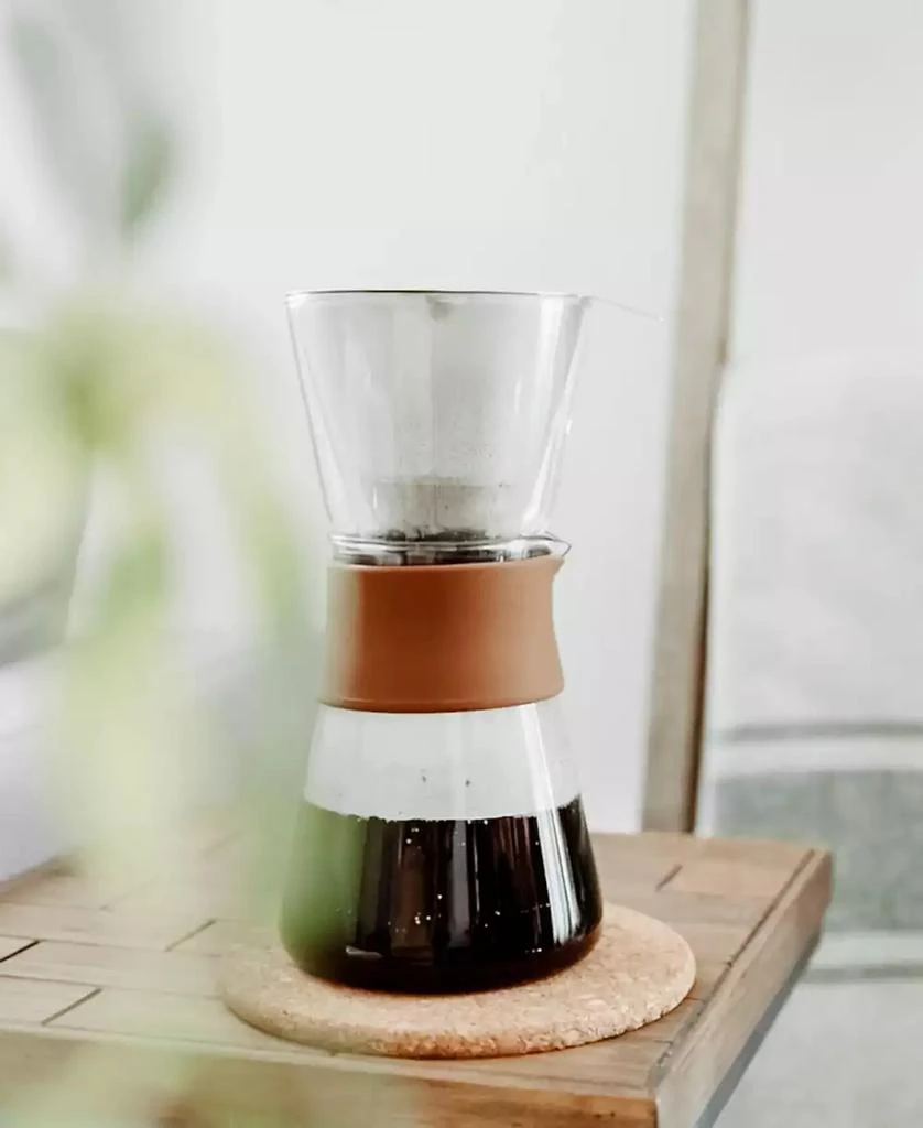 GROSCHE Amsterdam Pour Over Coffee Maker with Double Layer Permanent Stainless Steel Coffee Filter, 28.7 fl oz Capacity 4