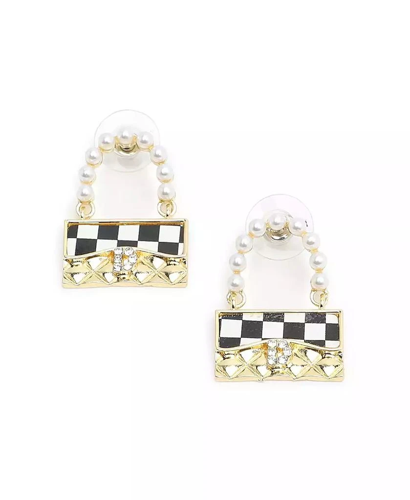 SOHI Baguette Drop Earrings
