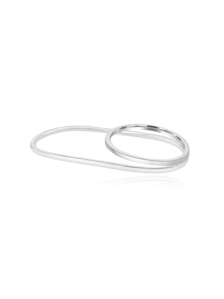 Mozafarian Dual diamond band ring. 2