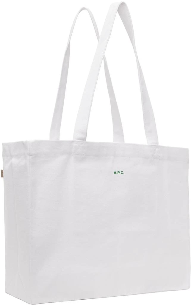 A.P.C. White JJJJound Edition 'Hôtel Souvenirs' Tote 3