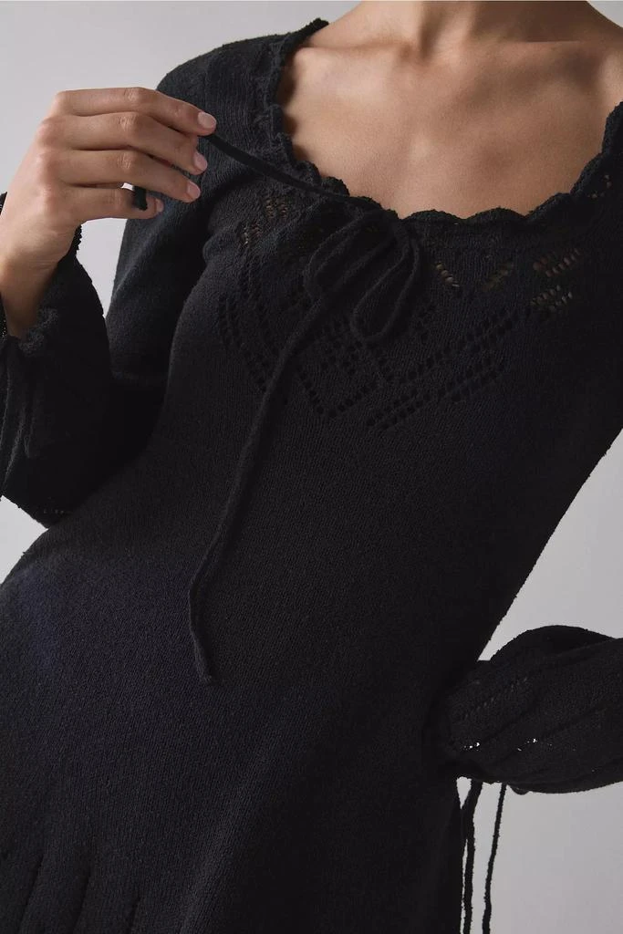 Kimchi Blue Kimchi Blue Catherine Pointelle Knit Babydoll Tunic Sweater 3
