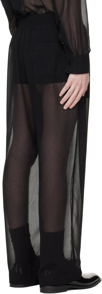LGN Louis Gabriel Nouchi Black Jogging Large Transparent Trousers 3