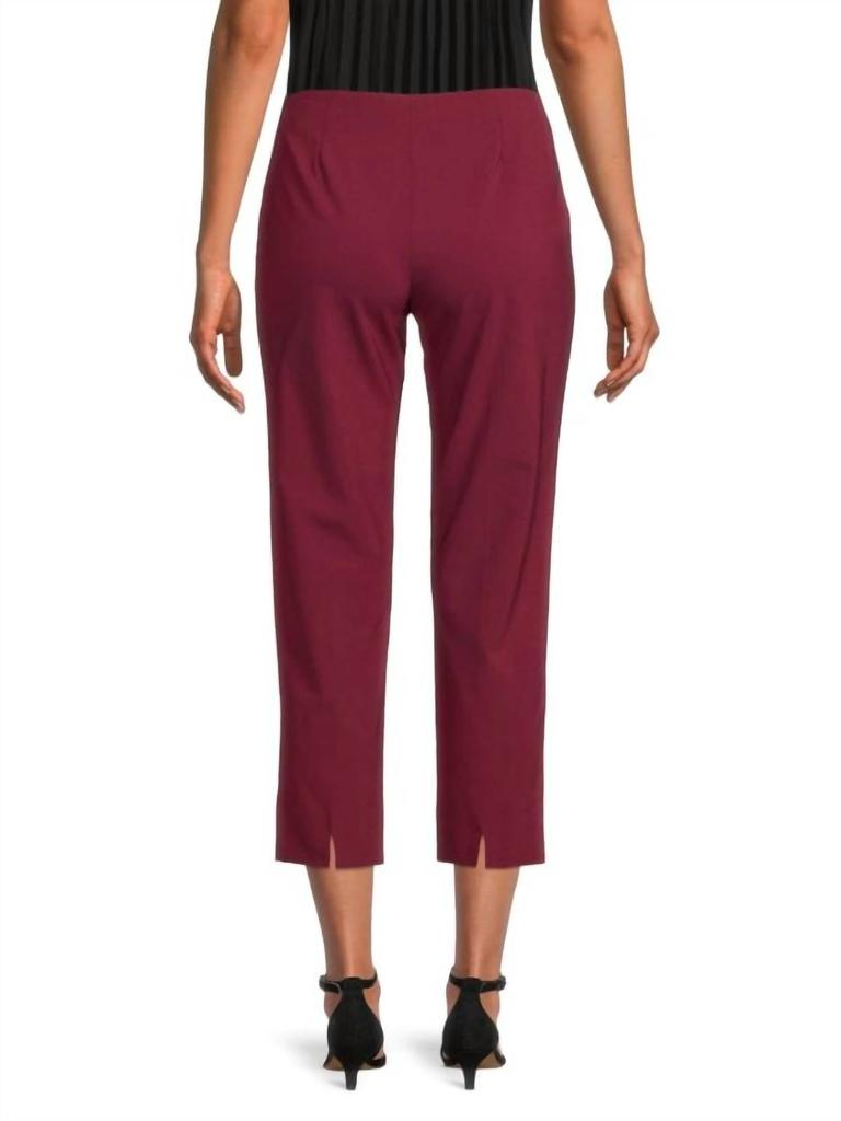 Piazza Sempione Piazza Sempione - Audrey Wool Straight Leg Ankle Crop Pants