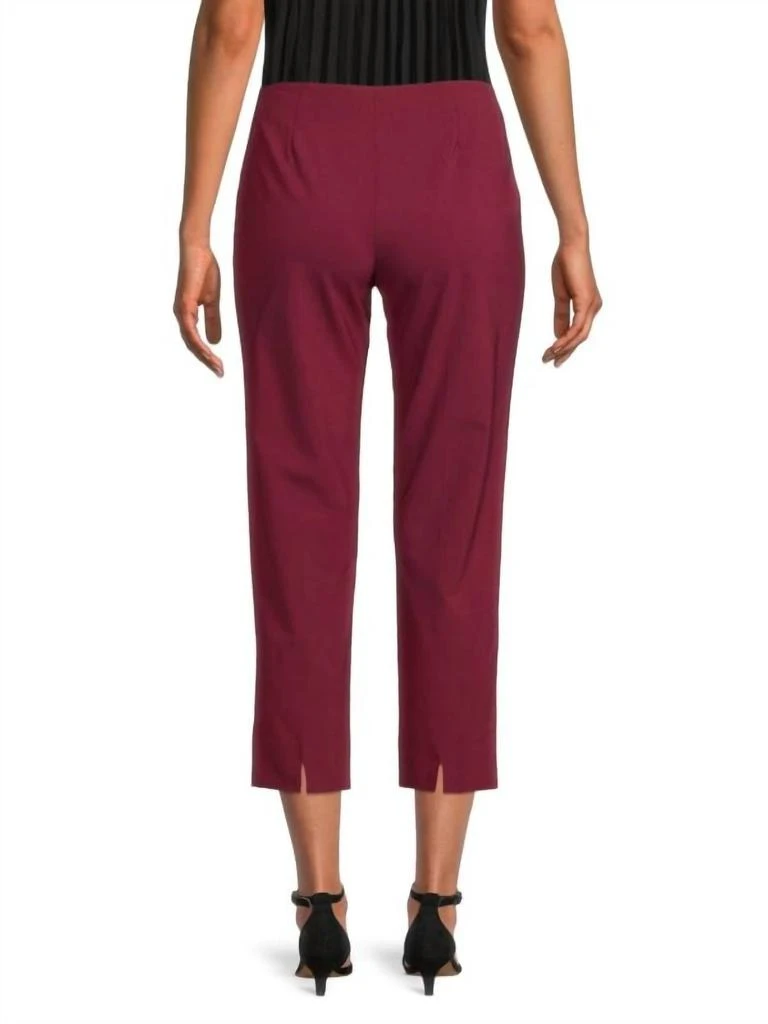 Piazza Sempione Piazza Sempione - Audrey Wool Straight Leg Ankle Crop Pants 2