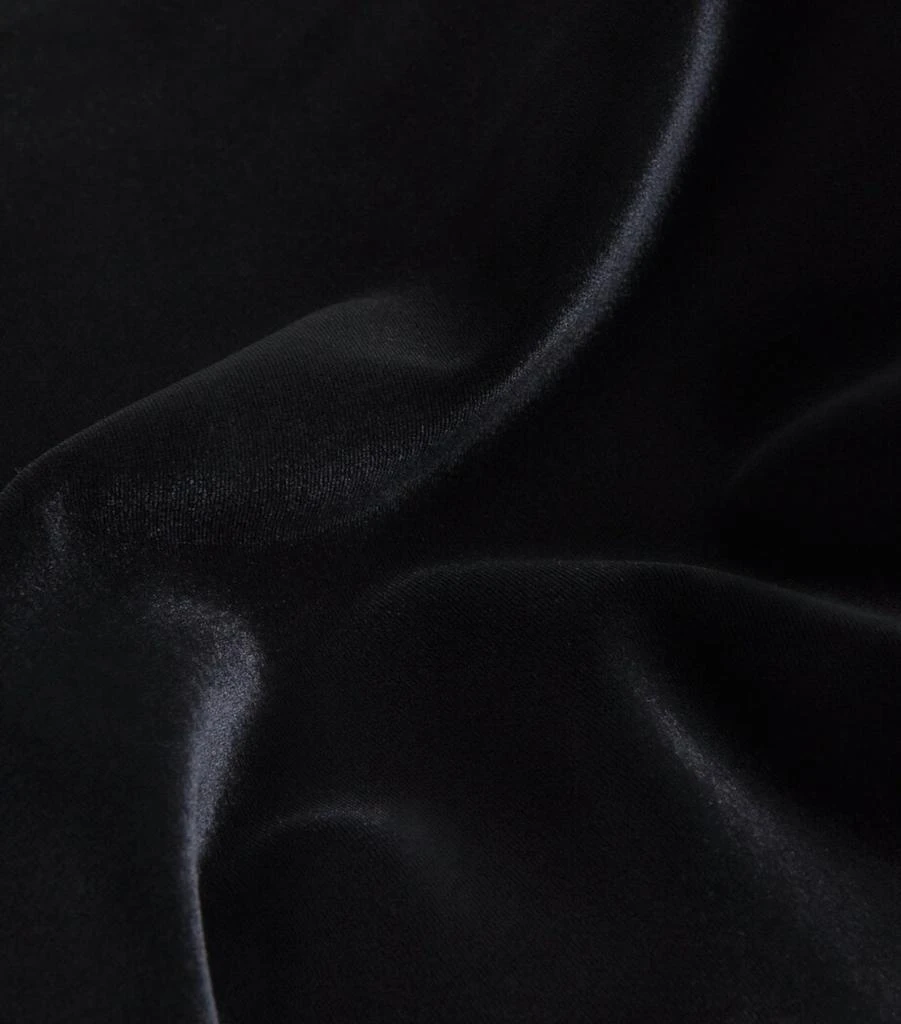 Alex Perry Velvet Mesh-Detail Midi Dress 5