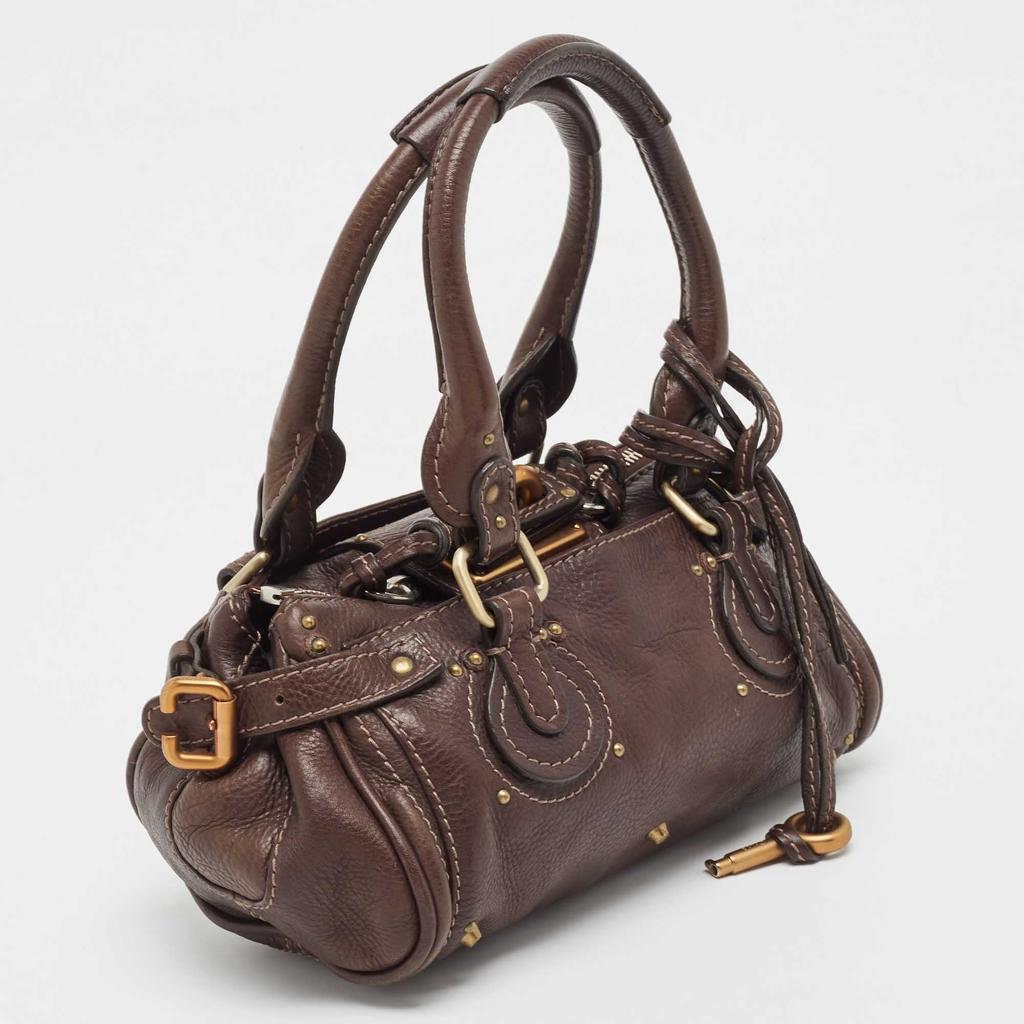 Chloe Chloe Dark Leather Mini Paddington Satchel