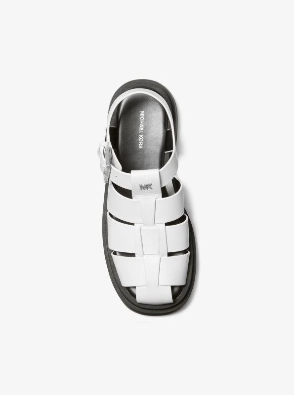 Michael Kors Indy Fisherman Leather Sandal 3