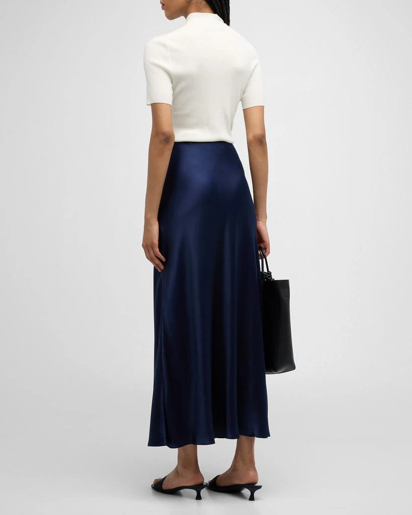 Theory Leenda Regal Merino Wool Short-Sleeve Mock-Neck Top 6