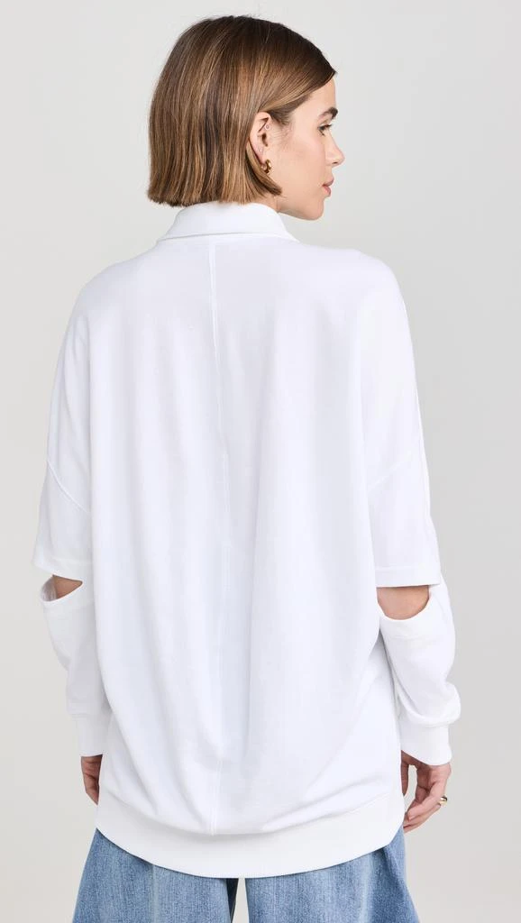 Tibi Summer Sweatshirting Polo Collar Sweatshirt 2