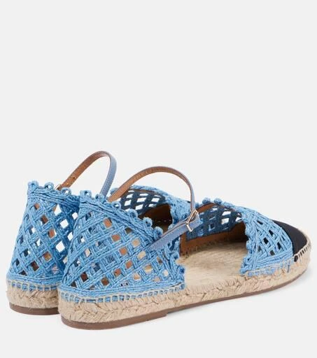 Aquazzura Sunburst raffia espadrille sandals 3