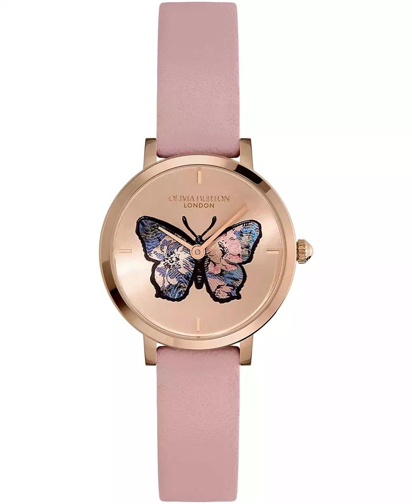 Olivia Burton Women's Signature Butterfly Rose Gold-Tone Stainless Steel Mesh Watch