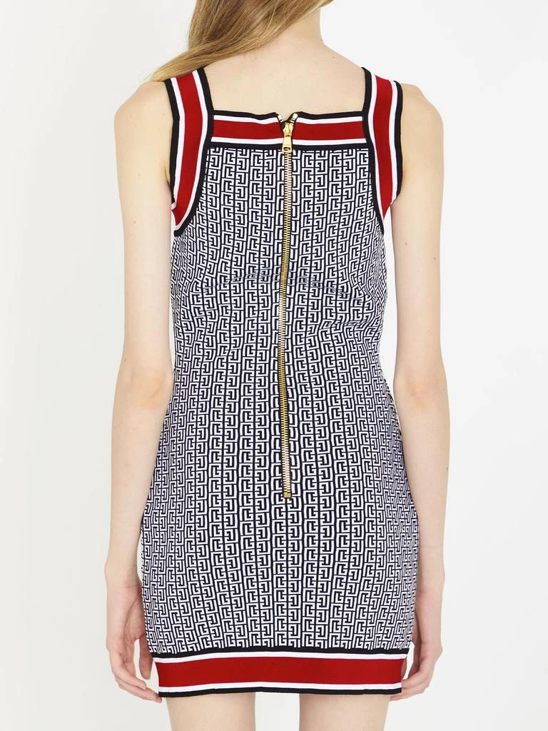 BALMAIN Monogram knit dress 3