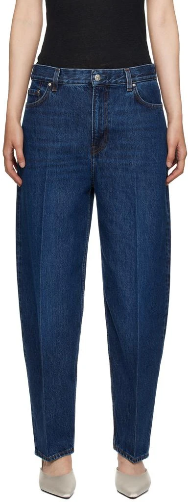 TOTEME Blue Tapered Jeans 1