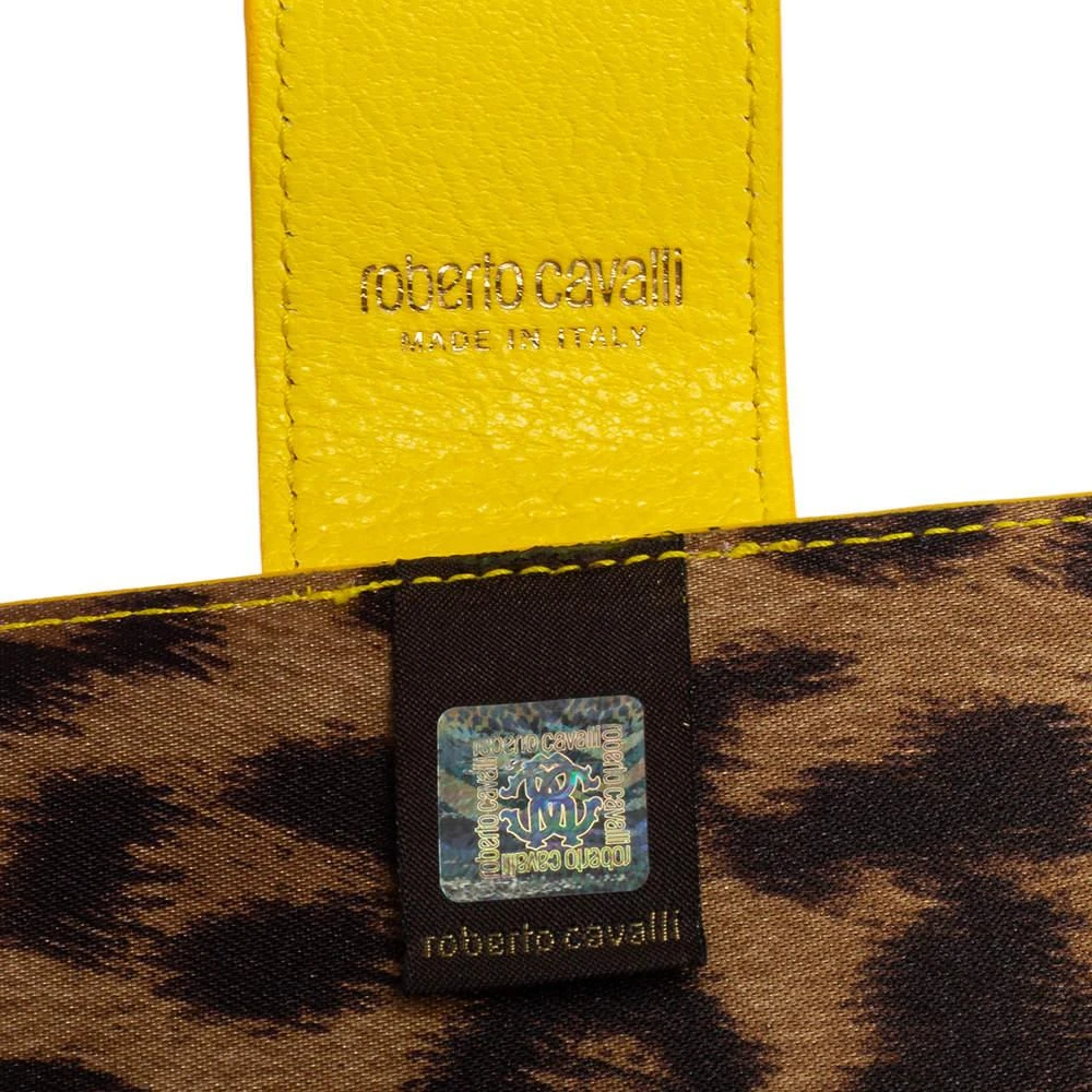 Roberto Cavalli Roberto Cavalli Yellow Leather Logo Buckle Detail Tablet Case 11