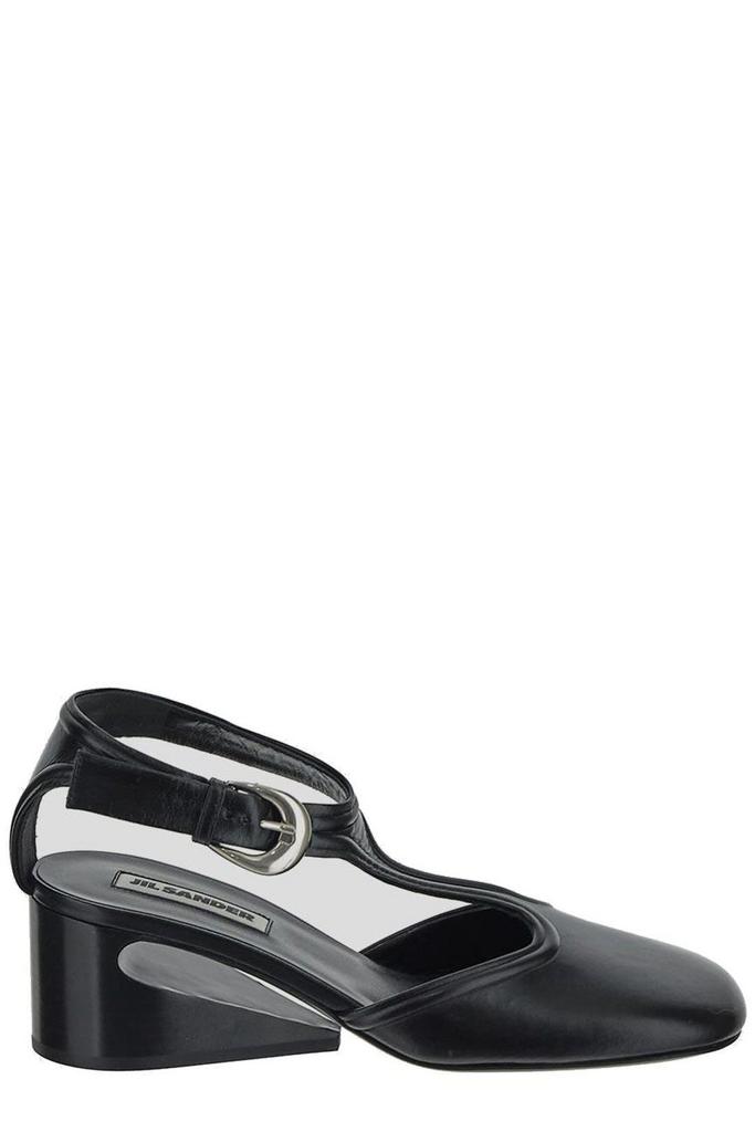 【関税＆送料込み】Jil Sander Heeled Mary Jane Shoes JIL SANDER Leather Mary Jane pumps | NET-A-PORTER