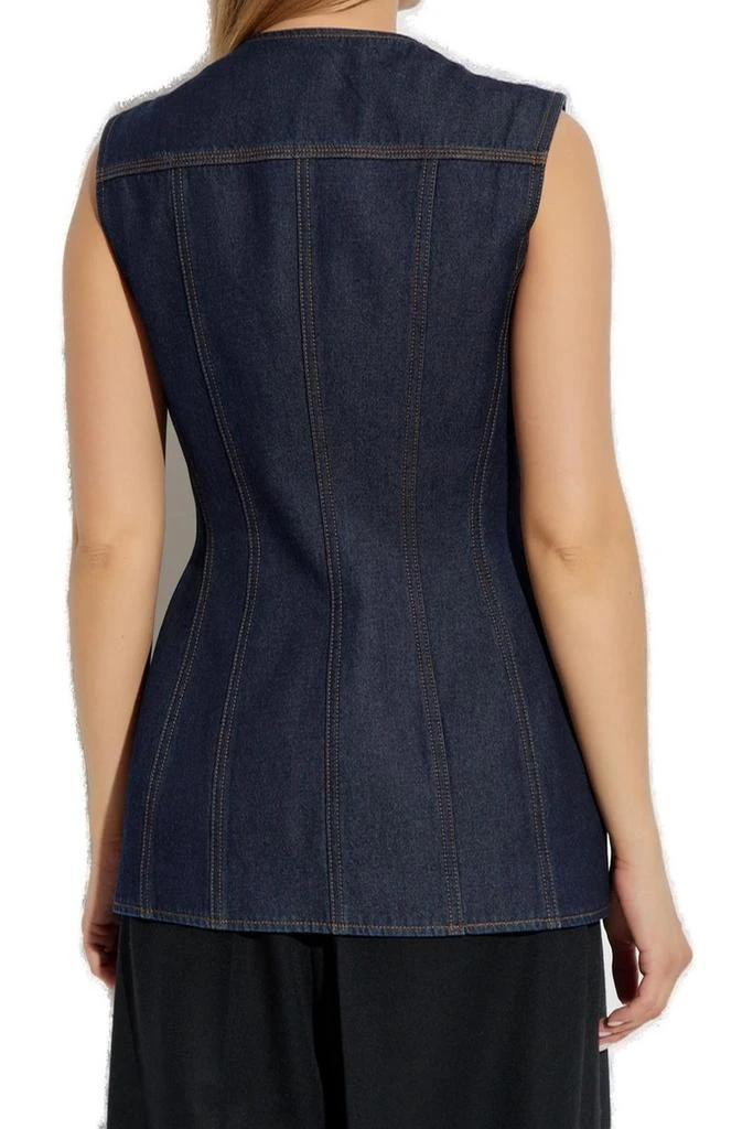 Versace Versace Button-Up Denim Gilet 3