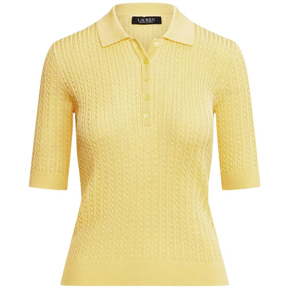 Ralph Lauren Cable-Knit Polo Sweater 5