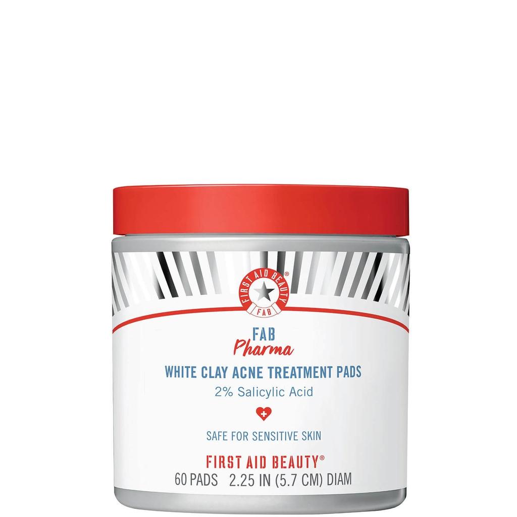 First Aid Beauty First Aid Beauty FAB Pharma White Clay Acne Treatment Pads 2 Salicylic Acid